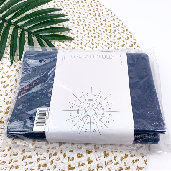 Anthropologie Travel Yoga Mat Blue Purple Motif - Picture 3 of 5